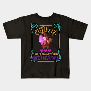 Cutieful magician - a perfect combination! Kids T-Shirt